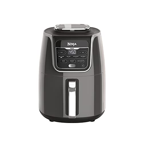 Ninja AF150AMZ Air Fryer XL, 5.5 Qt. Capacity that can Air Fry, Air Roast, Bake, Reheat & Dehydrate, with Dishwasher Safe, Nonstick Basket & Crisper Plate and a Chef-Inspired Recipe Guide, Grey