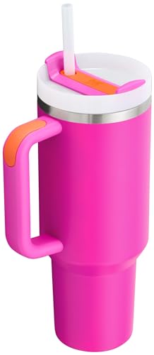 Stanley Quencher H2.0 FlowState Stainless Steel Vacuum Insulated Tumbler with Lid and Straw for Water, Iced Tea or Coffee, Smoothie and More, Rose Quartz 2.0, 30 OZ / 0.89 L