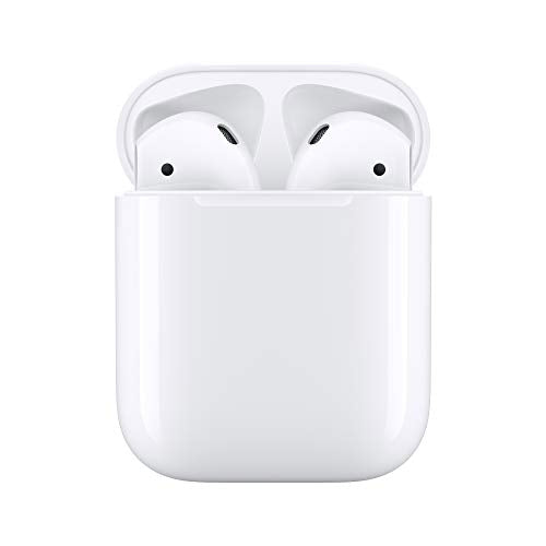 Apple AirPods (2nd Generation) Wireless Ear Buds, Bluetooth Headphones with Lightning Charging Case Included, Over 24 Hours of Battery Life, Effortless Setup for iPhone