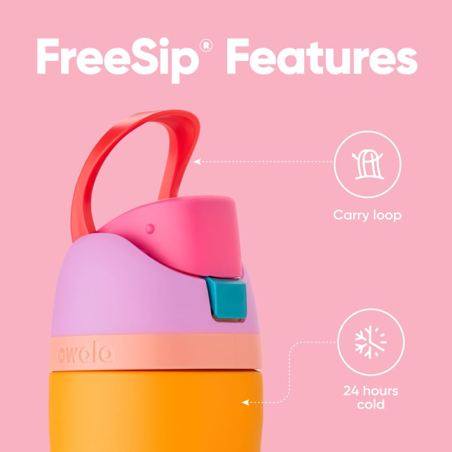 Owala FreeSip  Stainless Steel Water Bottle with Straw