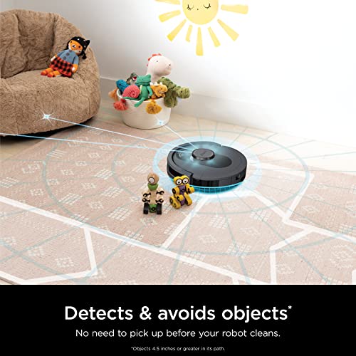 Shark AV2501S AI Ultra Robot Vacuum, with Matrix Clean, Home Mapping, 30-Day Capacity HEPA Bagless Self Empty Base, Perfect for Pet Hair, Wifi, Dark Grey