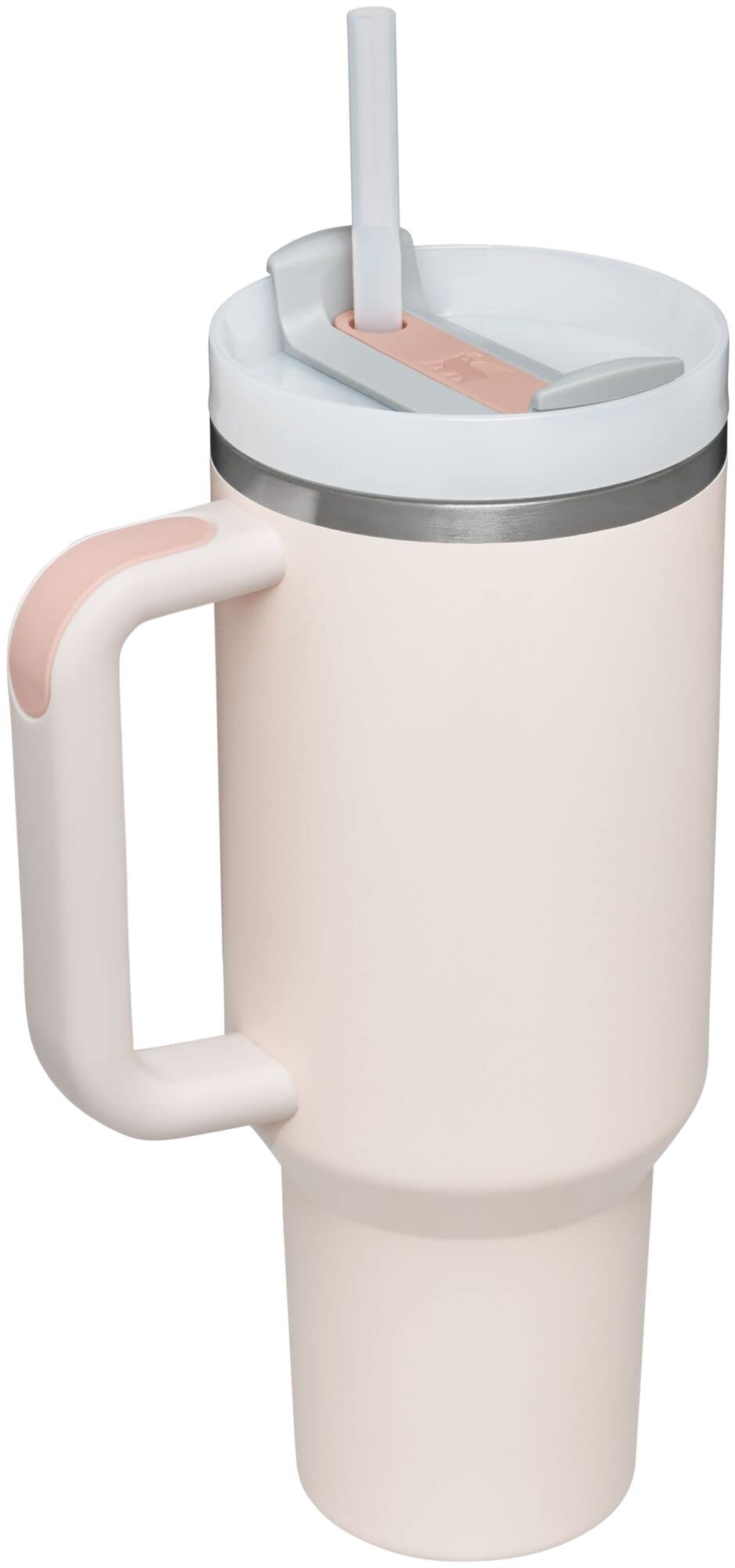 Stanley Quencher H2.0 FlowState Stainless Steel Vacuum Insulated Tumbler with Lid and Straw for Water, Iced Tea or Coffee, Smoothie and More, Rose Quartz 2.0, 30 OZ / 0.89 L