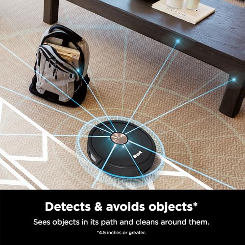 Shark AV2501S AI Ultra Robot Vacuum, with Matrix Clean, Home Mapping, 30-Day Capacity HEPA Bagless Self Empty Base, Perfect for Pet Hair, Wifi, Dark Grey