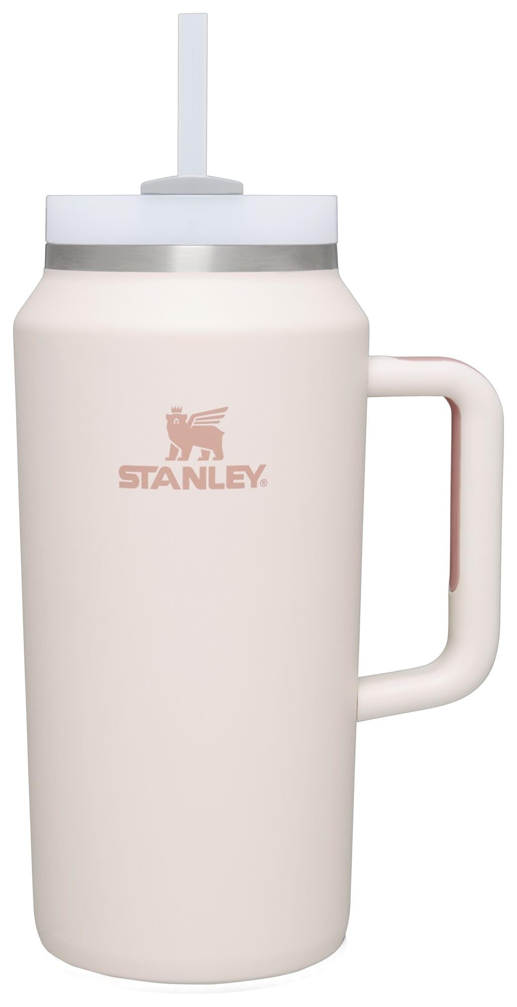 Stanley Quencher H2.0 FlowState Stainless Steel Vacuum Insulated Tumbler with Lid and Straw for Water, Iced Tea or Coffee, Smoothie and More, Rose Quartz 2.0, 30 OZ / 0.89 L