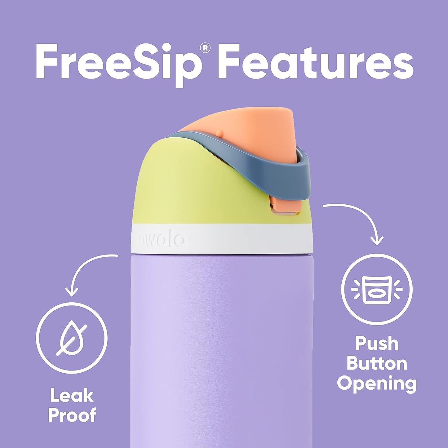 Owala FreeSip  Stainless Steel Water Bottle with Straw