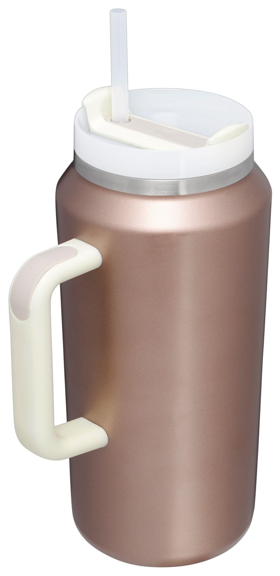 Stanley Quencher H2.0 FlowState Stainless Steel Vacuum Insulated Tumbler with Lid and Straw for Water, Iced Tea or Coffee, Smoothie and More, Rose Quartz 2.0, 30 OZ / 0.89 L