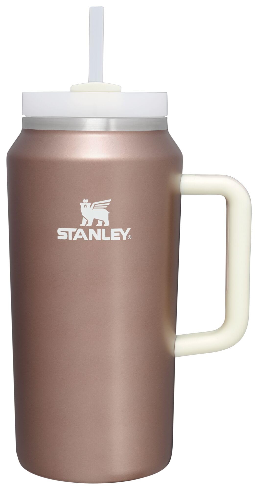 Stanley Quencher H2.0 FlowState Stainless Steel Vacuum Insulated Tumbler with Lid and Straw for Water, Iced Tea or Coffee, Smoothie and More, Rose Quartz 2.0, 30 OZ / 0.89 L