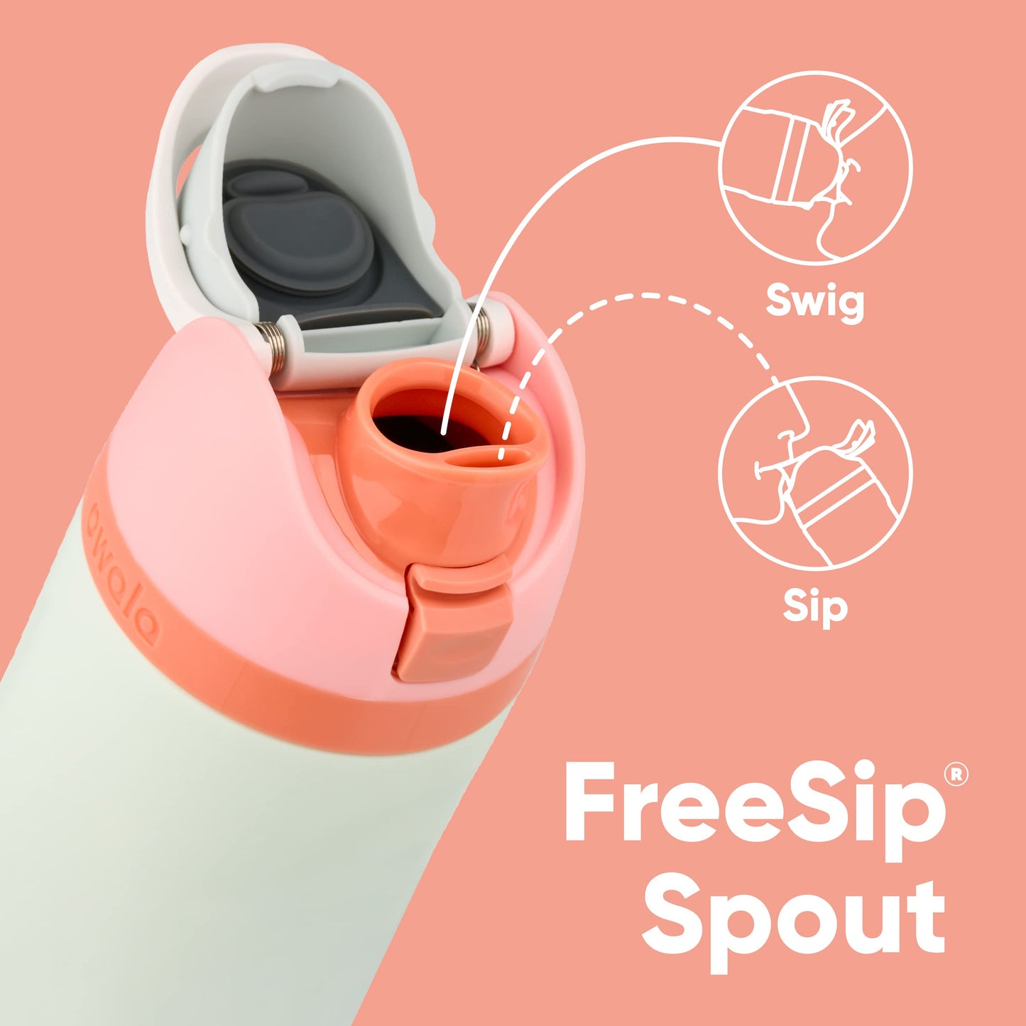 Owala FreeSip  Stainless Steel Water Bottle with Straw