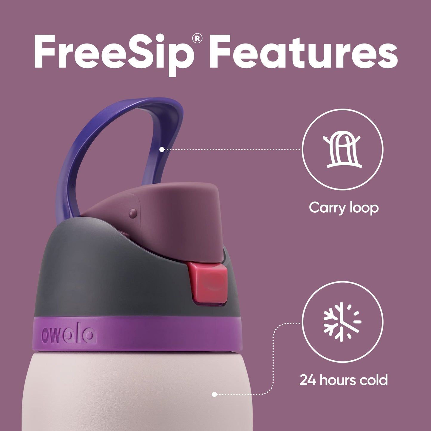 Owala FreeSip  Stainless Steel Water Bottle with Straw