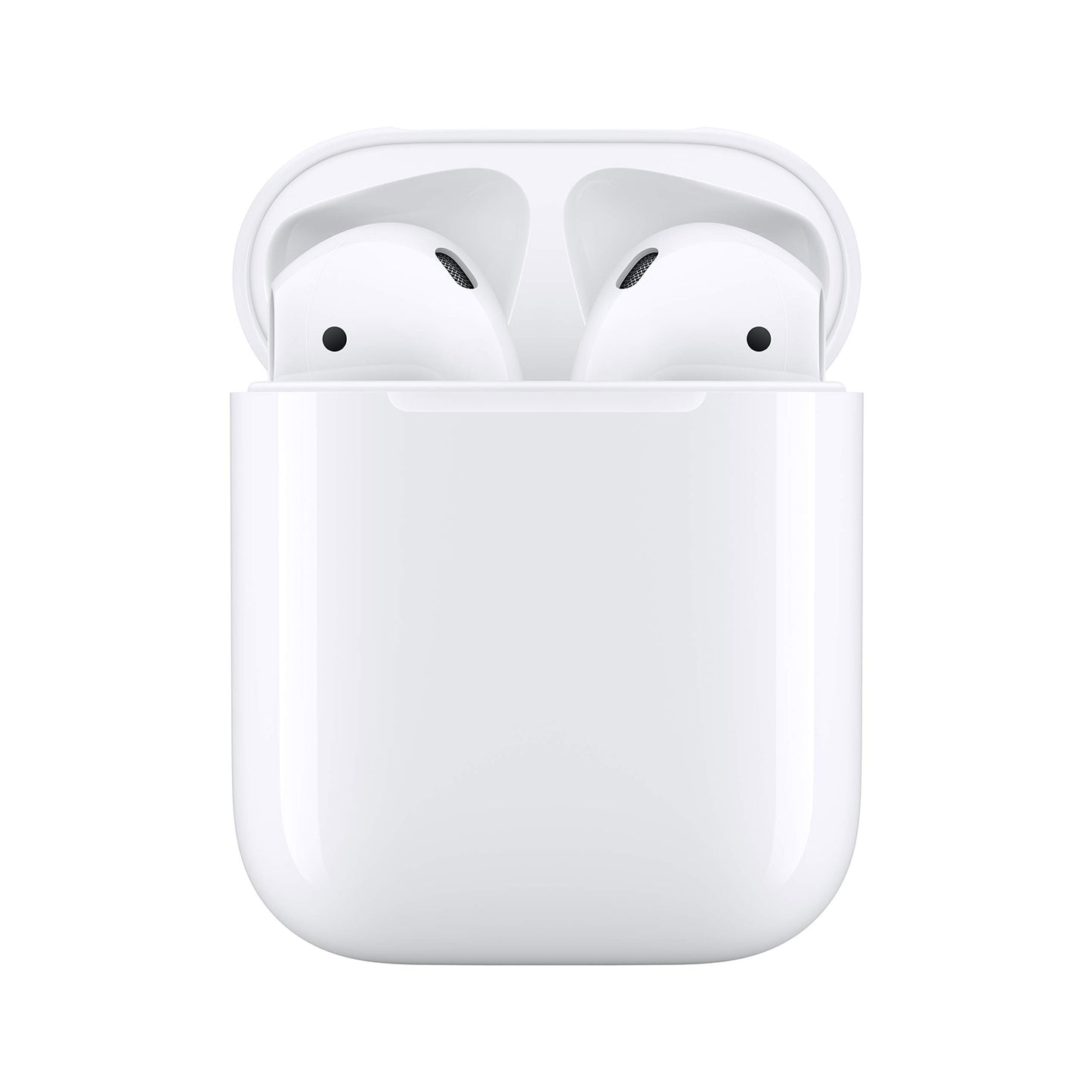 Apple AirPods (2nd Generation) Wireless Ear Buds, Bluetooth Headphones with Lightning Charging Case Included, Over 24 Hours of Battery Life, Effortless Setup for iPhone