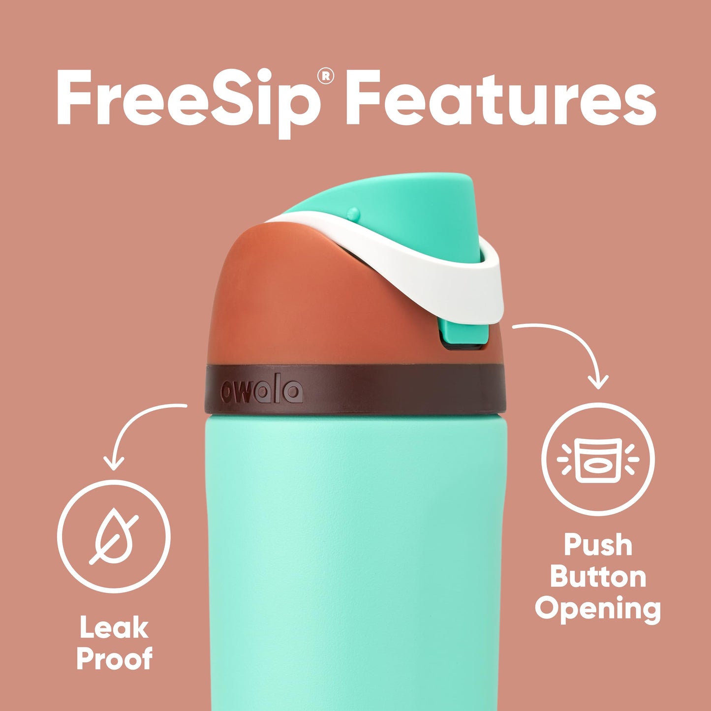 Owala FreeSip  Stainless Steel Water Bottle with Straw