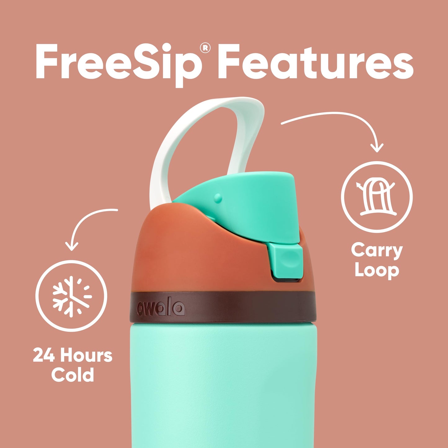 Owala FreeSip  Stainless Steel Water Bottle with Straw