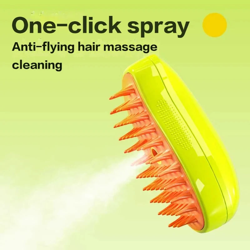 Steam Brush Electric Spray Water Spray Pet Comb